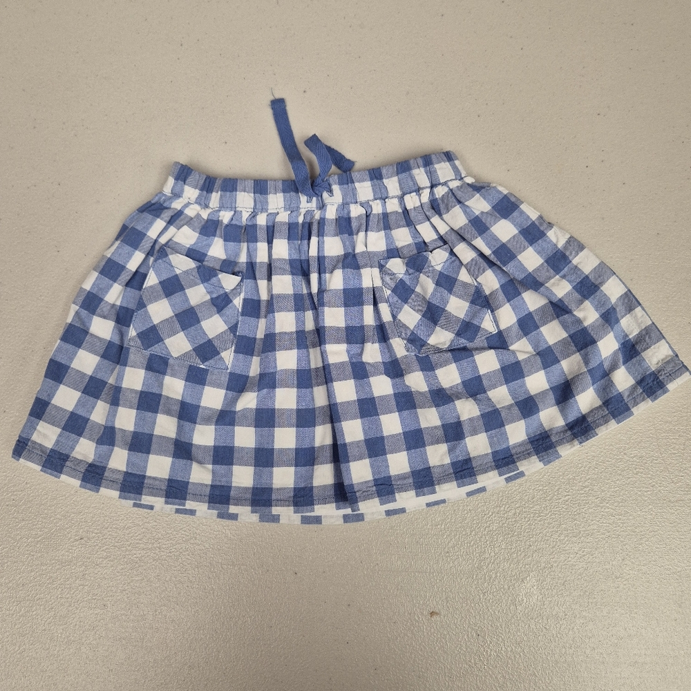 Edgehill Blue Gingham Check skirt 2Y